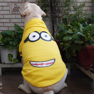 Pawgy Pets Minion Hoodie Pet Sweatshirt - Yellow