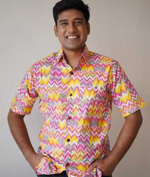 Men’s Shirt (Zig-Zag Pink)