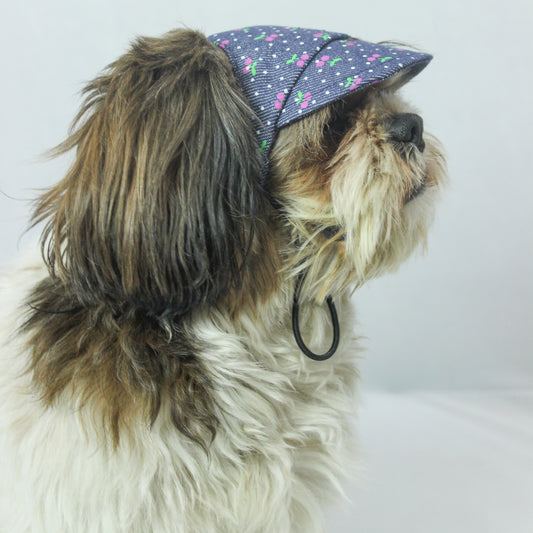 Pawgy Pets Dog Cap: Denim Cherry for Dog & Cats