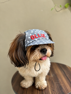 Denim Heart Cap | Personalised for Dogs | Pawgy Pets