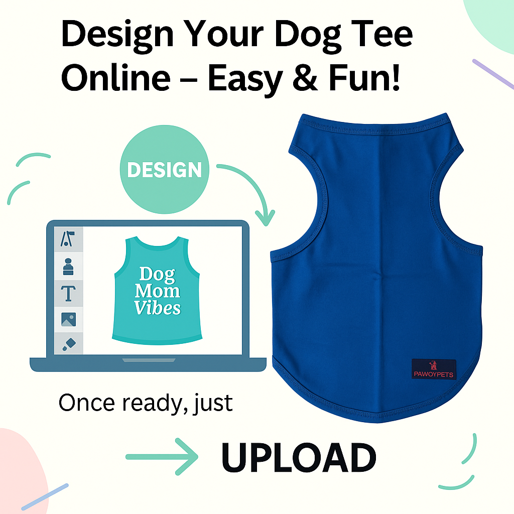 Pawgy Pets DIY T-Shirt: Blue