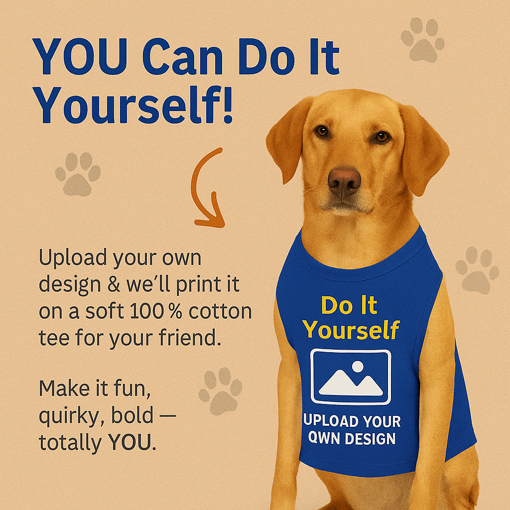 Pawgy Pets DIY T-Shirt: Blue