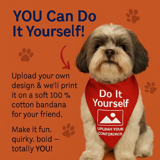 Pawgy Pets DIY Bandana: Red