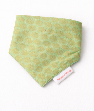 Pista Green Occasion Wear Bandana | For Dogs & Cats | Pawgy Pets