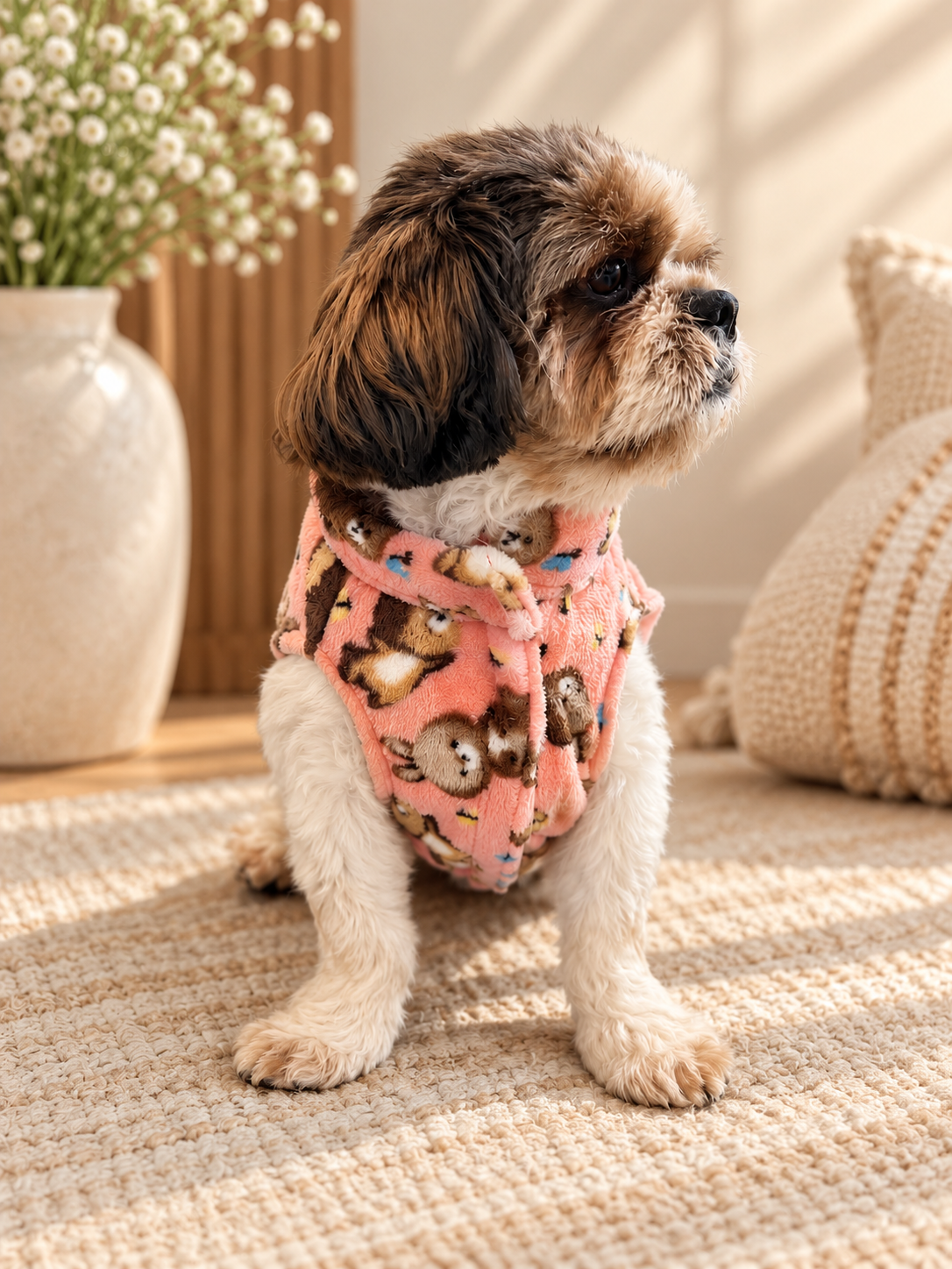 Bunny Peach Fur Sweater | For Dogs & Cats | Pawgy Pets