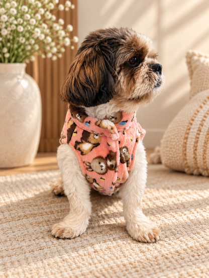 Bunny Peach Fur Sweater | For Dogs & Cats | Pawgy Pets
