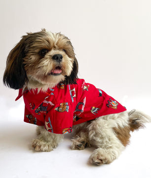 Pawgy Pets Warm winter Shirt: Red pets for Dogs & Cats