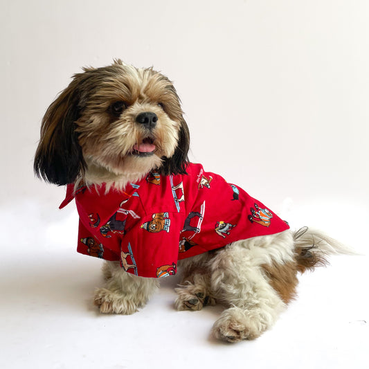 Pawgy Pets Warm winter Shirt: Red pets for Dogs & Cats