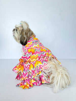 Pink Zig-Zag Dress | For Dogs | Pawgy Pets