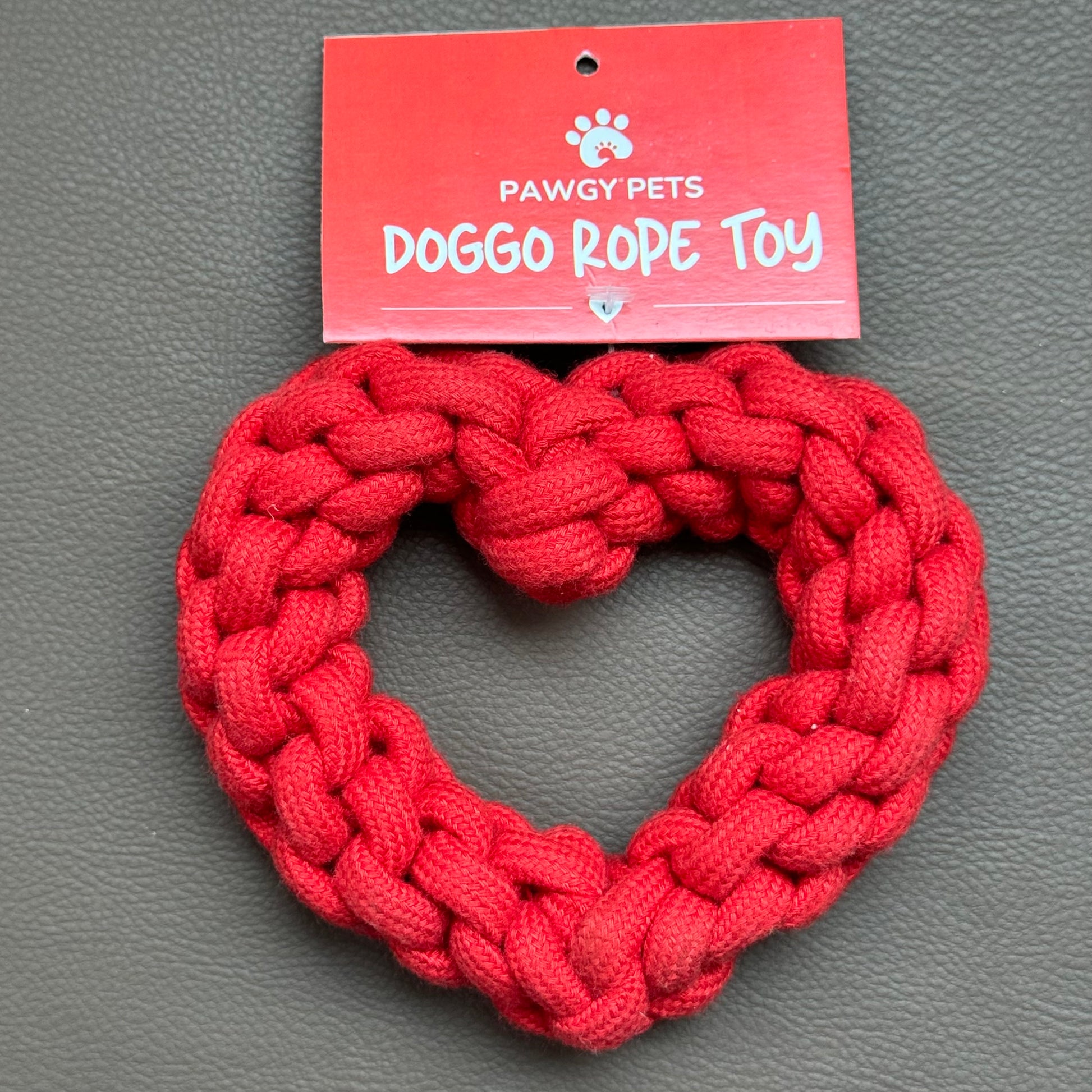Pawgy Pets Heart Rope Toy for Dogs