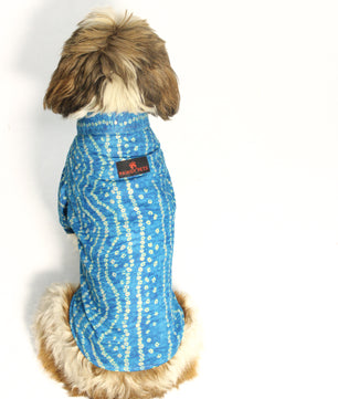 Pawgy Pets Blue Bandani kurta for Dogs