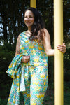 Women Coord Set (Zig-Zag Green)