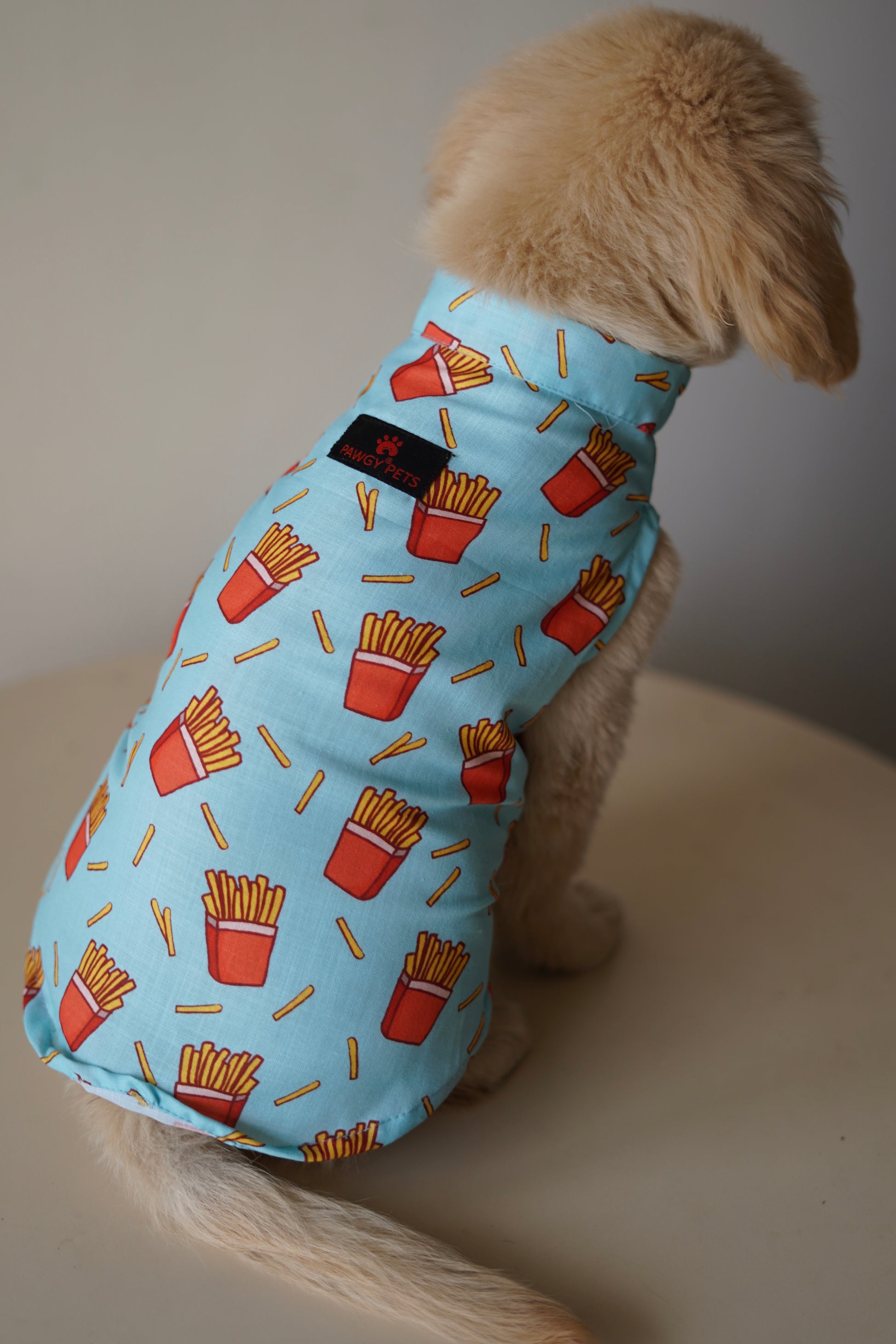 Pawgy Pets Fries over guys Sando Blue  for Dogs