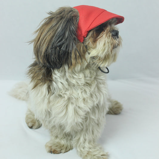 Pawgy Pets Dog Cap: Red for Dog & Cats