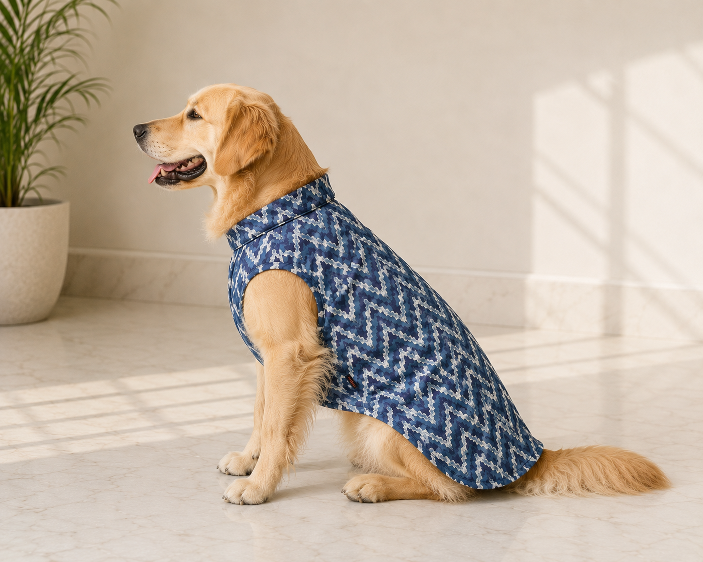 Indigo Mul Cotton Kurta | For Dogs | Pawgy Pets
