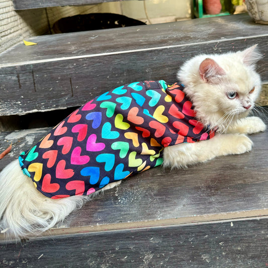 Pawgy Pets Multi Heart Sando (Cat)