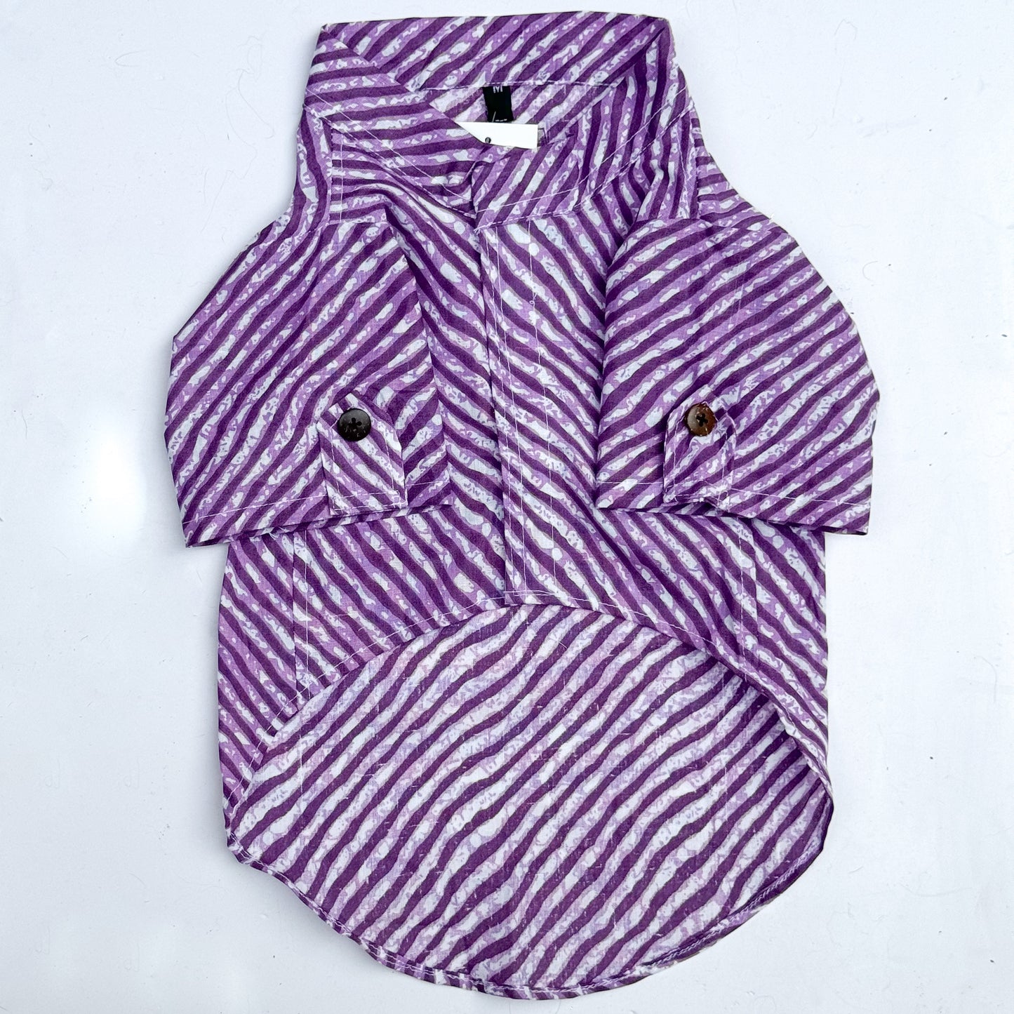 Purple Lehriya Kurta | For Cats | Pawgy Pets