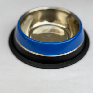 Pawgy Pets Antiskid Double Colour Bowl Blue