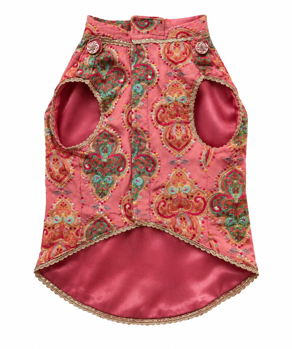 Peach Embroidered Kurta | Luxe Collection | Pawgy Pets