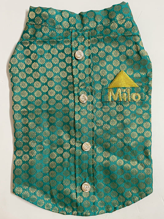 Pawgy Pets Personalised Sherwani for Dogs & Cats