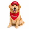 Red Star Cap and Bandana Set | Personalised for Dogs | Pawgy Pets