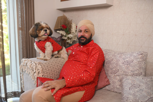 Gul Kurta for Men + Doggo Kurta