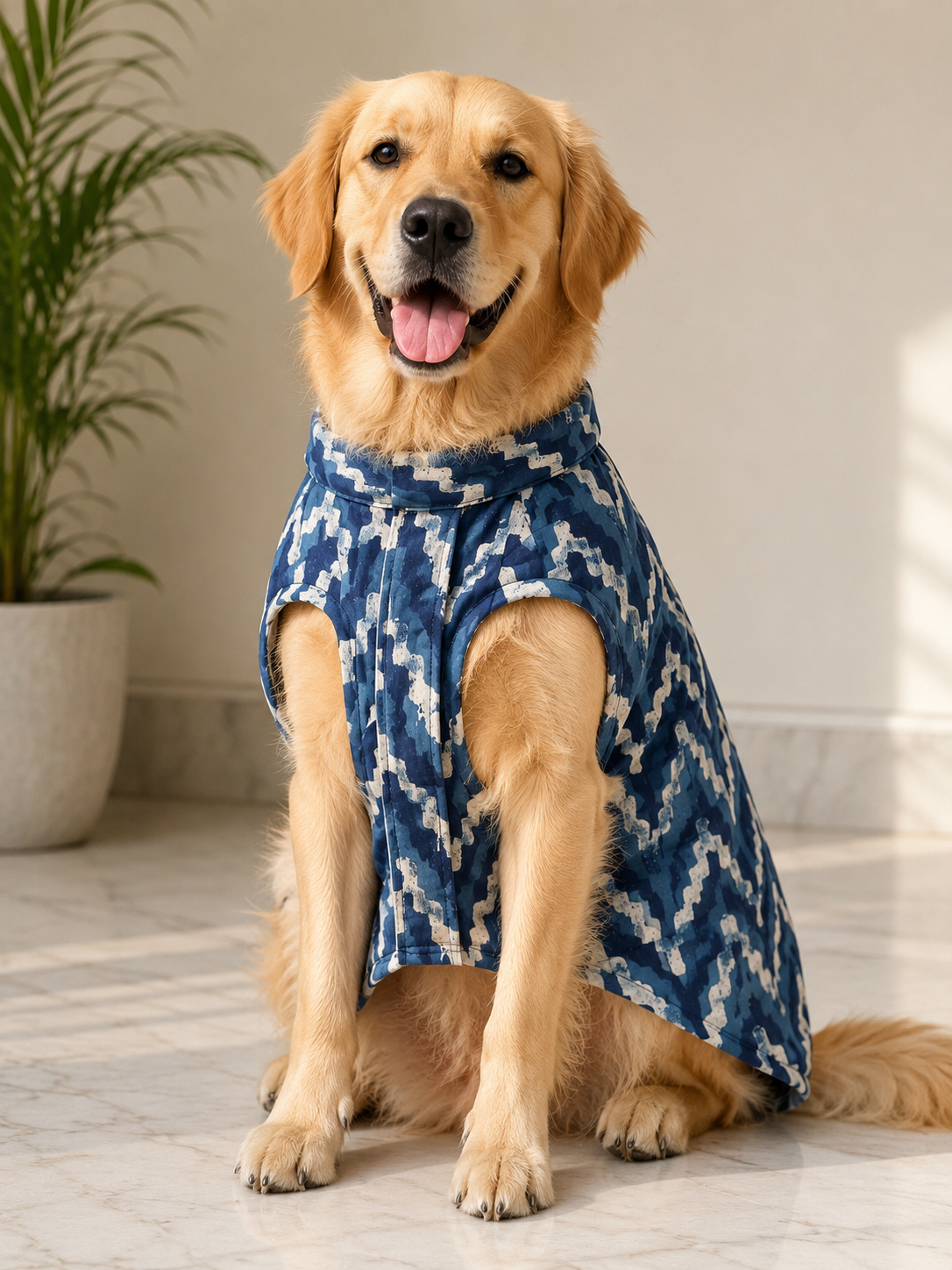 Indigo Mul Cotton Kurta | For Dogs | Pawgy Pets