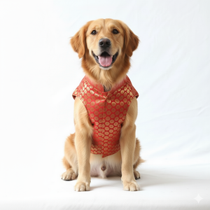 Red Sherwani | For Dogs | Pawgy Pets