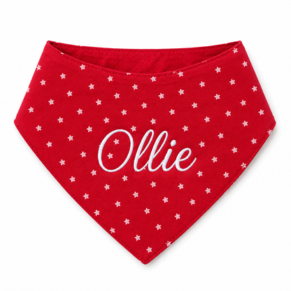 Red Star Bandana | Personalised for Dogs | Pawgy Pets