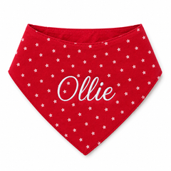 Red Star Bandana | Personalised for Dogs | Pawgy Pets
