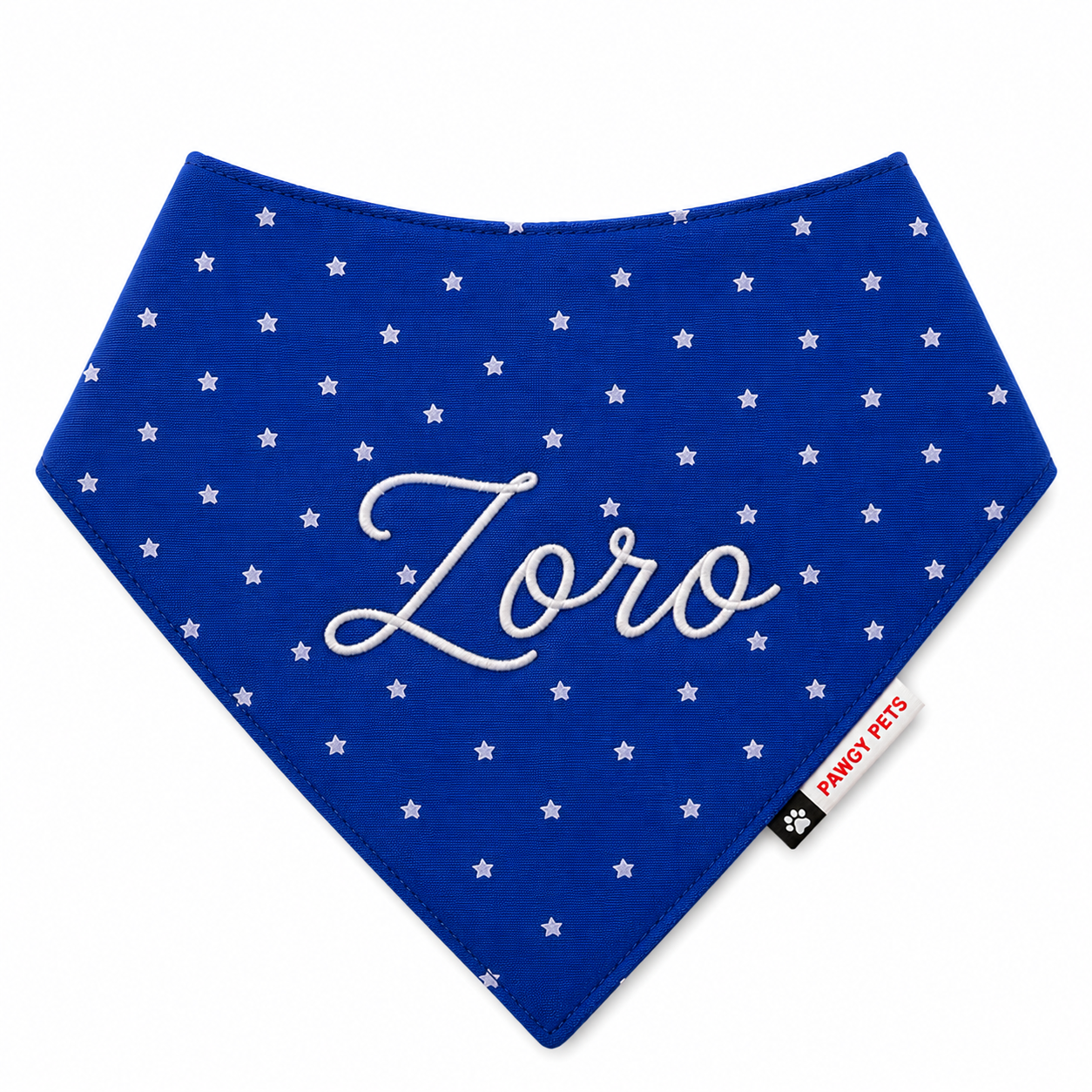 Royal Blue Star Cap and Bandana Set | Personalised for Dogs | Pawgy Pets