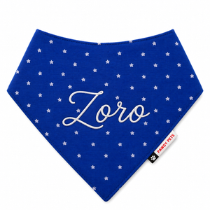 Royal Blue Star Bandana | Personalised for Dogs | Pawgy Pets