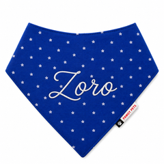 Royal Blue Star Bandana | Personalised for Dogs | Pawgy Pets