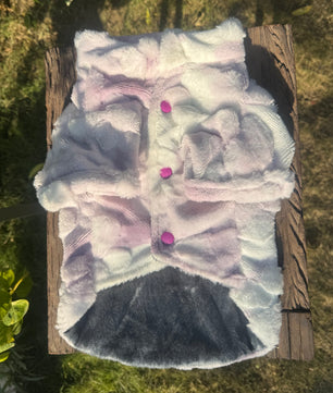 Pawgy Pets Fur Jacket: Paw Embossed for Cats