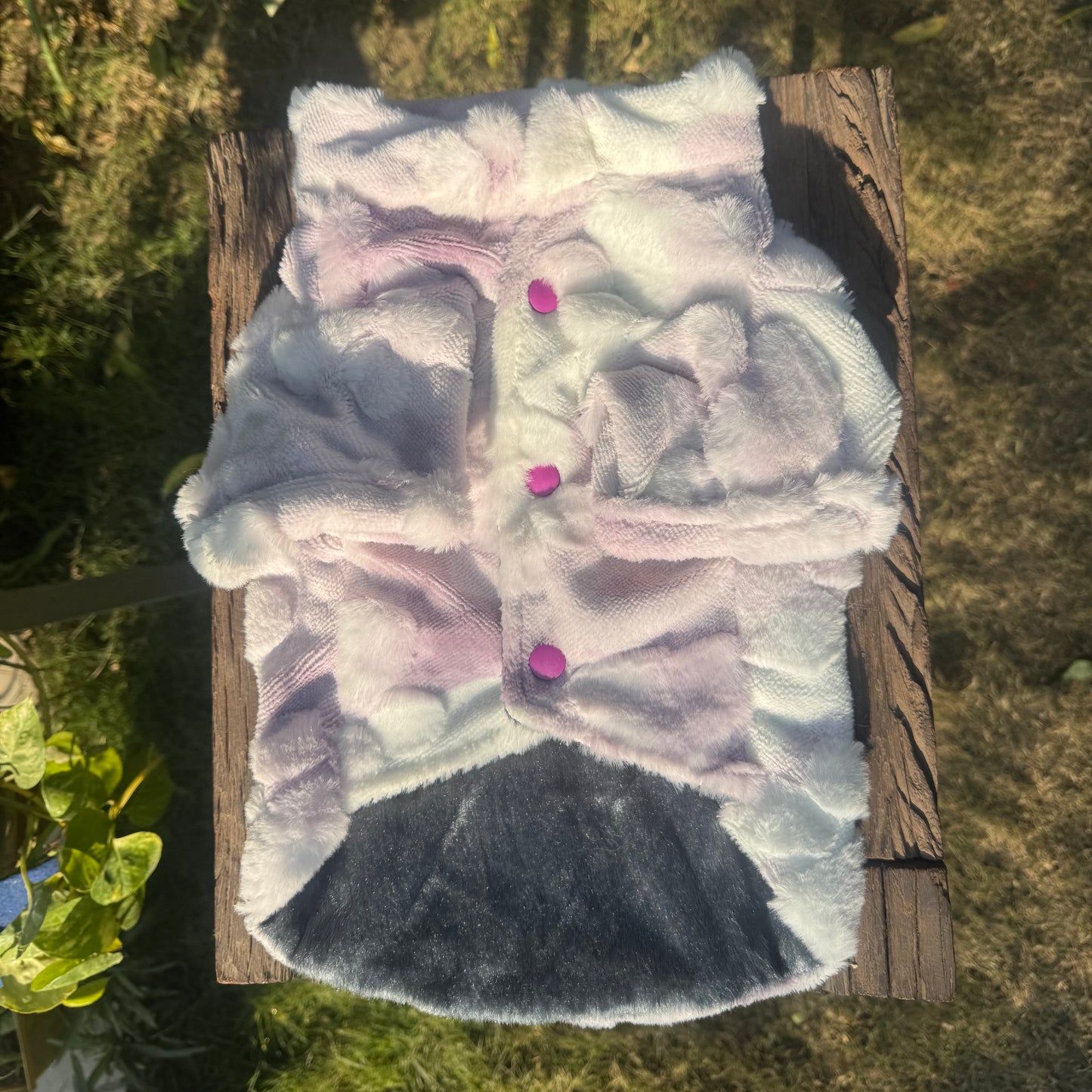 Pawgy Pets Fur Jacket: Paw Embossed for Cats