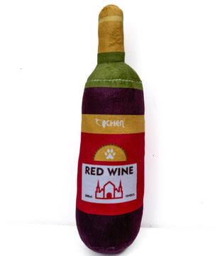 Pawgy Pets Red wine toy for dogs