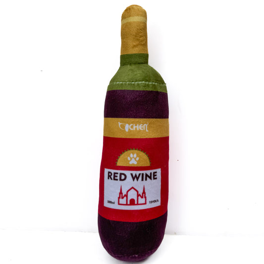 Pawgy Pets Red wine toy for dogs