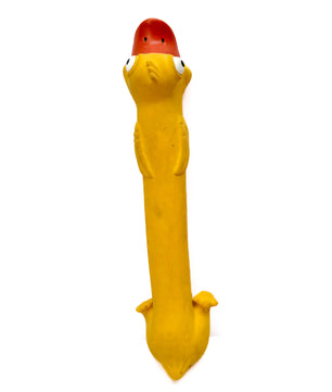 Pawgy Pets Yellow Duck Interactive Latex Squeaky Chew Dog Toy