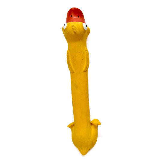 Pawgy Pets Yellow Duck Interactive Latex Squeaky Chew Dog Toy