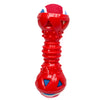 Pawgy Pets  Double Ball Dumbbell Chew Toy With Natural Rubber For Dog (Red)