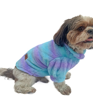 Pawgy Pets Fur sweater: Blue & Purple for Dogs & Cats