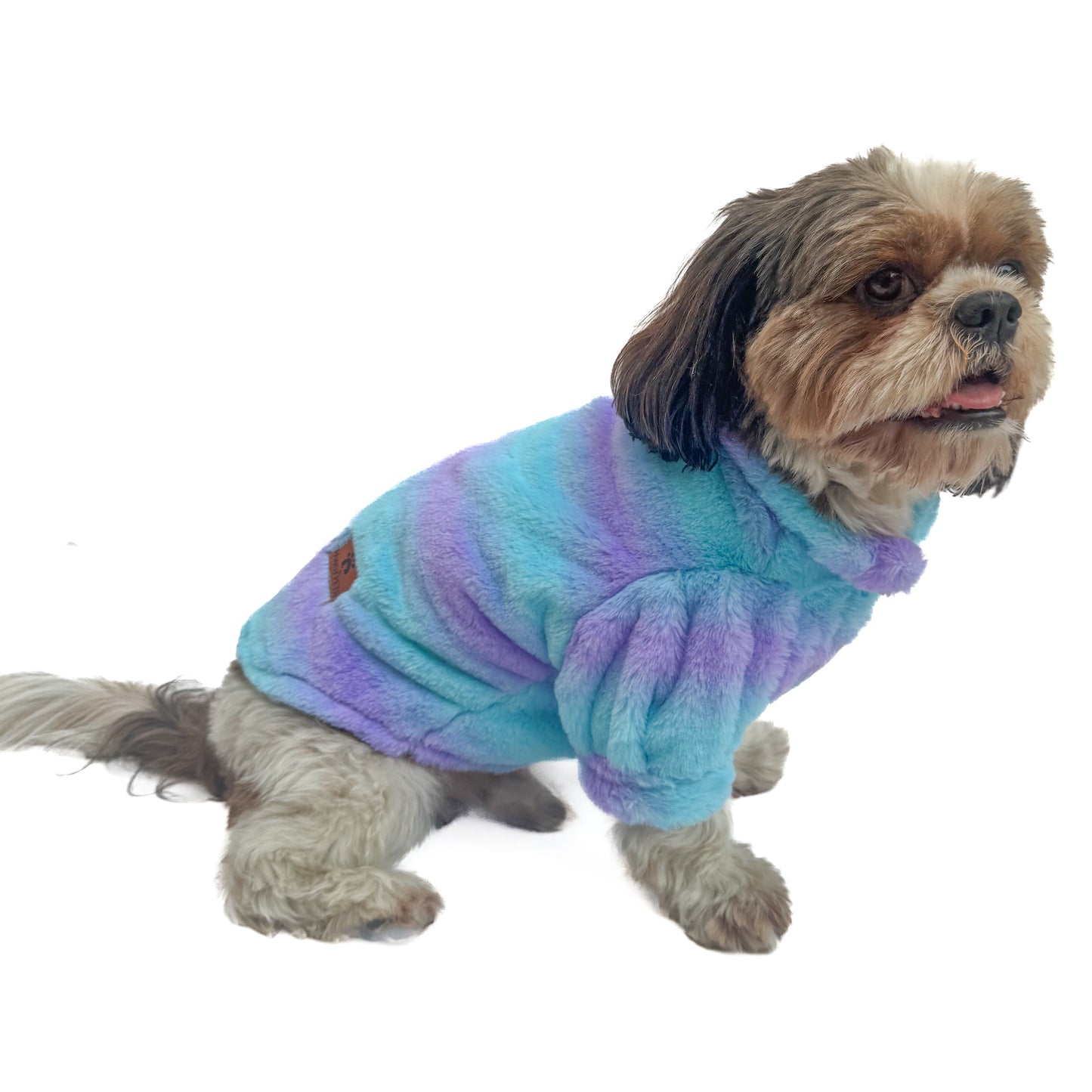 Blue & Purple Fur Sweater | For Dogs & Cats | Pawgy Pets