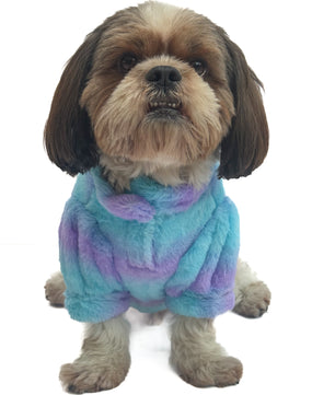 Pawgy Pets Fur sweater: Blue & Purple for Dogs & Cats