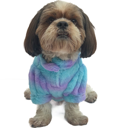 Blue & Purple Fur Sweater | For Dogs & Cats | Pawgy Pets