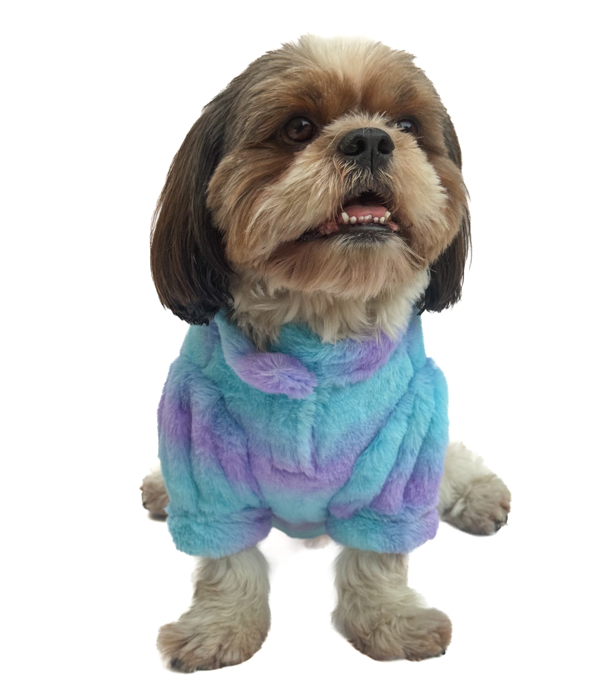 Pawgy Pets Fur sweater: Blue & Purple for Dogs & Cats