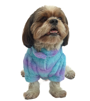 Pawgy Pets Fur sweater: Blue & Purple for Dogs & Cats