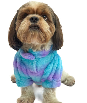 Pawgy Pets Fur sweater: Blue & Purple for Dogs & Cats