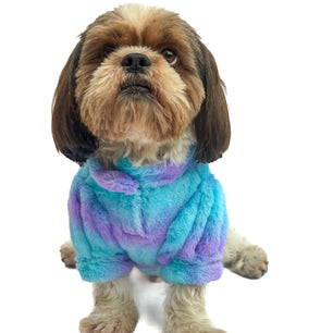 Pawgy Pets Fur sweater: Blue & Purple for Dogs & Cats