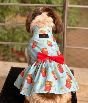 Pawgy Pets Fries over guys Dress Blue for Dogs