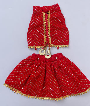 Red Velvet Lehenga